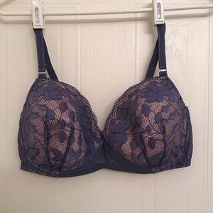 Betsy Johnson purple lace bra